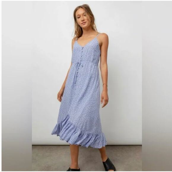 Rails Frida Dress Ditsy Feminine Floral Flowy Asymmetrical Dress Size XS - Picture 1 of 9